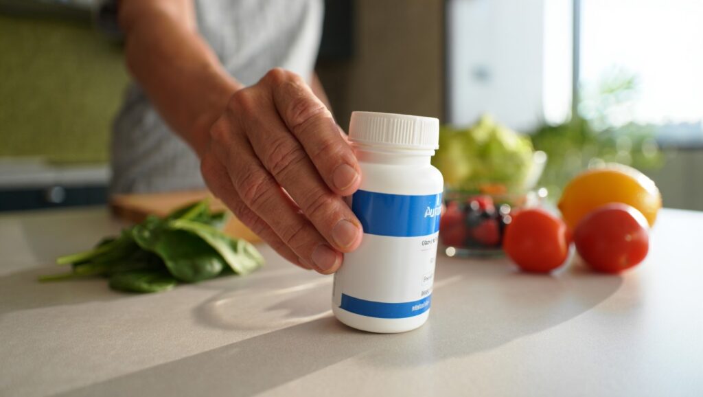 Multivitamins and biological age research showing healthy aging, longevity support, cellular repair, and vitamin supplementation effects on aging markers and overall wellness.