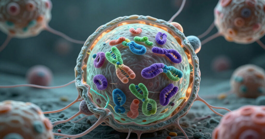 Cell Bio Breakthrough showing DNA-doubled cancer cells surviving division failure