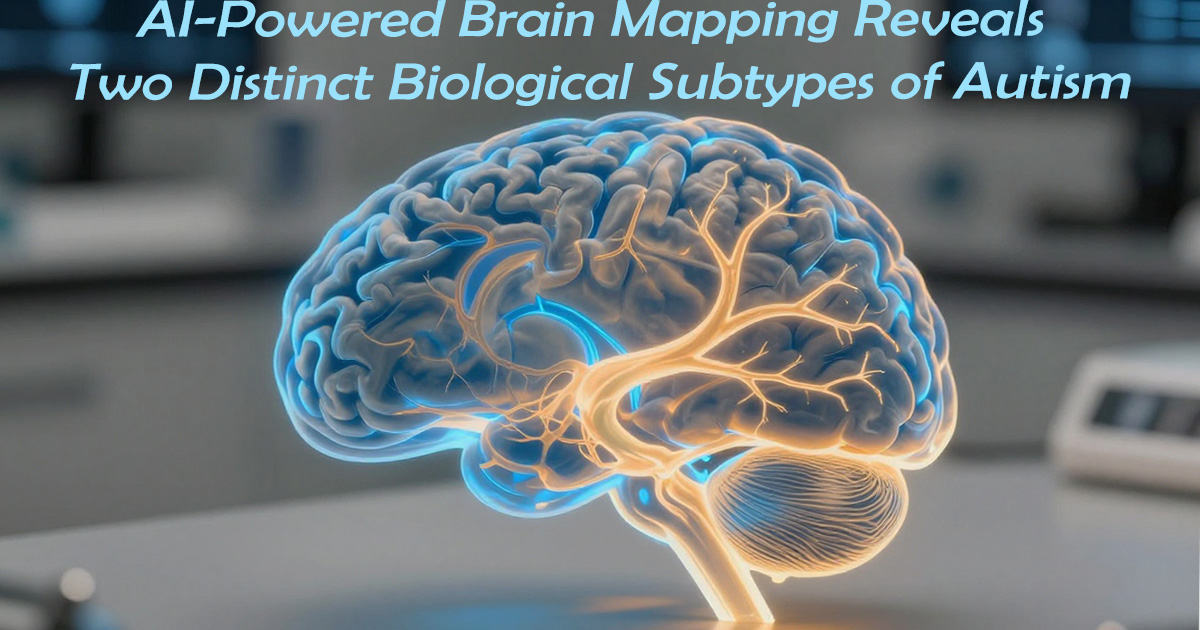 AI-Powered Brain Mapping Autism Subtypes showing brain connectivity differences in autism research scans