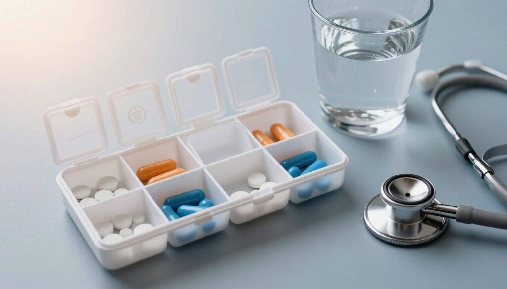 Vitamin D and Calcium pills and skeletal system